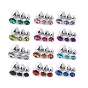 Metal Anal <b>for</b> Women <b>Men</b> Anal Butt Plugs Crystal Jewelry Booty Beads Anal Dilator SEX <b>Toys</b> - Product Image 1