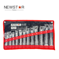 Jeu de clés mixtes flexibles de haute qualité Newstar, clés à fourche, outils de réparation manuels avec sac en toile, personnalisable OEM