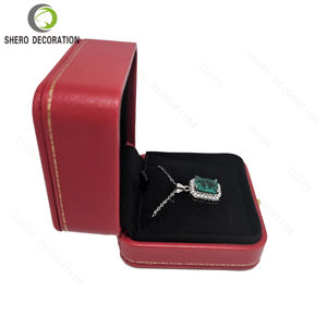 Wholesale Valentine's Day <b>Gift</b> Package Handmade Pu Leather Jewelry <b>Box</b> Luxury <b>Jewellery</b> <b>Gift</b> <b>Box</b> Wedding Ring <b>Box</b> - Product Image 4