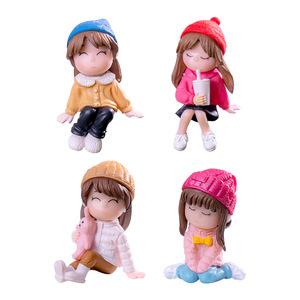 Chenjun micro-cảnh cô gái người bạn tốt nhất Nhà búp bê tự làm trang trí treo phụ kiện trung tâm Xe điều khiển nhỏ trang trí - Product Image 1