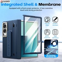 Nouvelle coque de qualité supérieure avec emplacement pour stylet, protection d'objectif, béquille, dragonne et protection intégrale de la charnière pour Z Fold 3-8/Iphone Duo