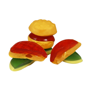 Hamburguesa <span class=keywords><strong>de</strong></span> goma envuelta individualmente, Mini hamburguesa Halal sin pegamento, dulces <span class=keywords><strong>de</strong></span> goma - Product Image 4