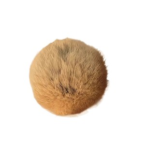 Jouet pour chat Dini Rabbit Fur Ball, boule de poils naturels, jeu interactif pour chats, soulagement de l'ennui, jouet pour animaux de compagnie pour brûler l'énergie - Product Image 2