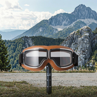 Lunettes de moto style Harley, lunettes de casque rétro, coupe-vent, sable, vélo électrique, demi-casque respirant et sûr