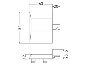 Compact GQK-Heavy Duty ABS Plastic Furniture Fitting Kitchen Cabinet Lading Capacity Hanger Bracket Damper for Workshop Use - Product Image 2