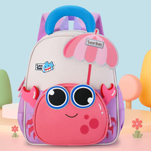 Nueva Mochila Infantil de Dibujos Animados con Diseño de <span class=keywords><strong>Cangrejo</strong></span>, Ligera, de Nailon y Poliéster, para Niños y Niñas de 3 a 6 Años - Product Image 5
