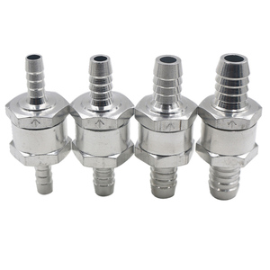 Clapet anti-retour manuel en alliage d'aluminium pour systèmes de carburant essence et diesel 6/8/10/12/14/16 Axial - Product Image 1