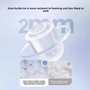 Commercial entièrement automatique pour Bullet Ice Cube Machine Petite <span class=keywords><strong>boule</strong></span> <span class=keywords><strong>de</strong></span> <span class=keywords><strong>glace</strong></span> cylindrique 220V pour Whisky Western <span class=keywords><strong>Restaurant</strong></span> Bar - Product Image 5