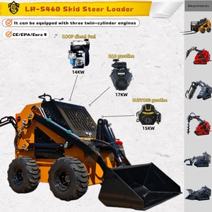 Minicargadora Económica S460, EPA Euro 5, Gasolina, Compacta con Ruedas y Accesorios para Jardín, Granja y Uso Doméstico - Product Image 4