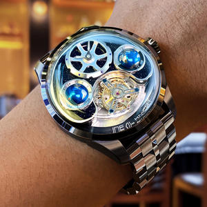 Reloj Ideal Knight 6808 OEM de Alta Calidad, Luminoso, Diseño Estilo Tierra, Reloj Tourbillon de Acero Inoxidable para Hombre - Product Image 3