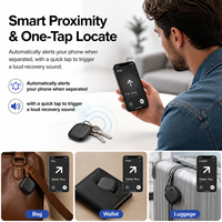 Traceur GPS intelligent Android Find My, certifié MFi et Google, localisateur d'objets et de clés, dispositif anti-perte pour iOS iPhone Samsung