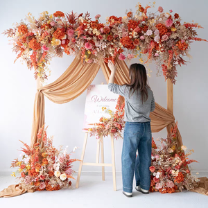 Bébé sexe révéler fête mariées automne Floral centres de table pampa fleur Arrangement mariage décoration toile de fond pour la scène de l'événement - Product Image 4
