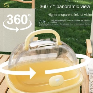 <span class=keywords><strong>Cage</strong></span> à hamster en plastique durable avec fermeture à bouton <span class=keywords><strong>Cage</strong></span> à ours doré en acrylique transparent super large pour petits animaux de compagnie Fournitures pour animaux de compagnie - Product Image 3