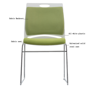 Tất cả nhựa trắng nóng bán mạ điện rắn thép Ghế nhựa thăm ghế cho phòng đáp ứng - Product Image 2