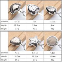 Infuseur à thé en acier inoxydable avec poignée, filtre à café et épices, boule infuseuse pour la maison et la cuisine, accessoire de théière