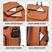 Sac à dos pour ordinateur portable en PU, nouvelle collection tendance, OEM, pour étudiants, hommes, bureau, grande capacité, léger, sac à dos professionnel