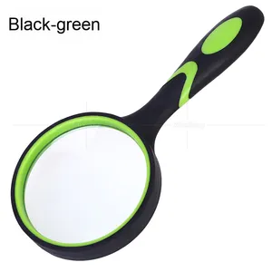 Lupa de bolsillo de mano con mango de resina y borde de latón Lupa de metal OEM personalizable - Product Image 1