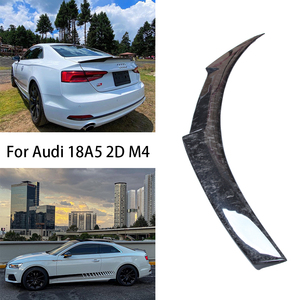 For A5 S5 RS5 B9 2Door Coupe M4 Style Forged Carbon Fiber Rear Spoiler Trunk Wing 2016-2025 - Product Image 2