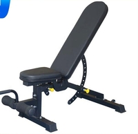 Banc de musculation pliable réglable en fer pour usage commercial, directement de l'usine