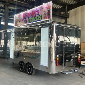 Chariot alimentaire mobile électrique commercial populaire en UE pour la vente de glaces, pizzas, tacos et BBQ - Product Image 5
