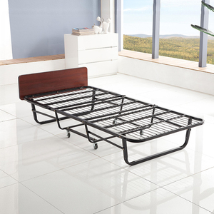 Mueble de dormitorio moderno, <span class=keywords><strong>cama</strong></span> plegable individual de metal con <span class=keywords><strong>ruedas</strong></span> - Product Image 2