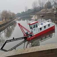 Dragueur à aspiration par jet diesel chinois, capacité 40-1200 m³/h, distance de décharge 3000 m pour le dragage fluvial (moteur/pompe)