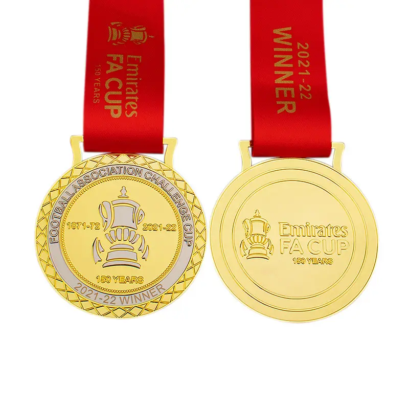 High Quality manufactured Sport Medal FA Cup Award Zinc Alloy Football Association Challenge Medal