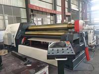 Machine de cintrage de tôles CNC automatique à quatre rouleaux W12CNC-16*2500 avec engrenage pour le cintrage de tôles métalliques et la fabrication de récipients sous pression
