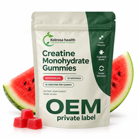 Complément Pré-Entraînement Antioxydant Soutien Antioxydant Marque Privée Créatine Monohydrate Gommes pour la Croissance Musculaire