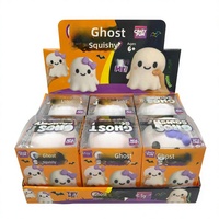 Ensemble de jouets en PVC Crazy Fun Hollywind Ghost Squishy blanc et violet avec nœud papillon dans un coffret cadeau, pour les enfants de 5 à 7 ans, unisexe