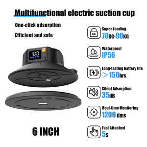 Dudukan Kamera Plastik 6-inci dengan Suction Cup Elektrik, Perekat Tanpa Jejak, Desain Tahan Air, Deteksi Tekanan Udara, Tahan Lama, Anti Debu - Product Image 1