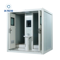 Toilettes d'urgence portatives préfabriquées mobiles Offre Spéciale, toilettes chimiques en acier, toilettes portatives mobiles pour la construction