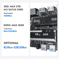 Top 10 Beelink Mini S Intel N5095 8G 256G Mini PC Wins10 OS SATA SSD Stockage Ordinateur industriel avec écran double MiniS