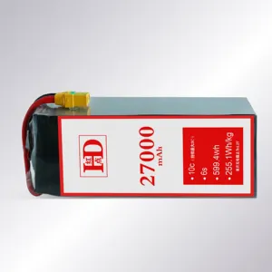 22.2V 27000mAh 275wh/kg 27Ah6S מצבר מצב מוצק ליתיום יון יצרן HD מל""ט כוח מזל""ט מל""ט קבוע רוח Vtol מולטי רוטור