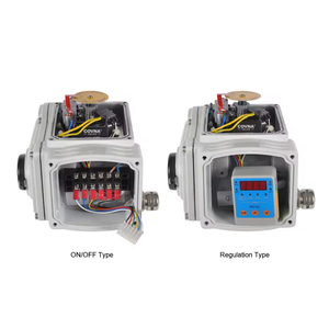 วาล์วไฟฟ้า COVNA DN40 ขนาด 1.5 นิ้ว แบบสามทาง พอร์ต L 24V AC วาล์วนิรภัย พร้อมตัวกระตุ้นแบบปรับได้ วาล์วบอลพลาสติก PVC แบบ True Union - Product Image 6