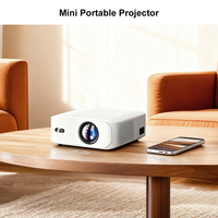 Projecteur Vidéo L9W Ultra Amélioré Full HD 1080P 15000 Lumens Haute Luminosité Portable Android WiFi pour Cinéma Maison et Jeux