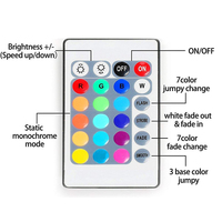 Bande Lumineuse LED pour Décoration de Chambre, Nouveauté, Contrôle USB 24 Touches pour Couleur RGB, Ruban LED 5050 pour Rétroéclairage Musique TV PC, Lumière Néon