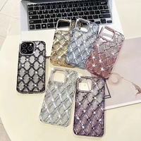 Coque de téléphone populaire au design électroplaqué, effet étoilé dégradé et pailleté pour iPhone 17 Pro Max