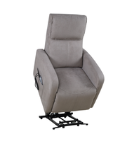 Fauteuil inclinable électrique en tissu, canapé inclinable individuel motorisé pour personnes âgées, mobilier de salon