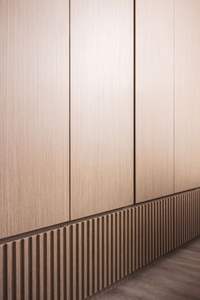 פורניר עץ עמיד למים עיצוב שייקר עם לוח מחדש עדין ארון בגדים - Product Image 3