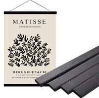 Cadre magnétique pour affiches en MDF couleur bois – Aimants pour murs, impressions, toiles, œuvres d'art, peintures