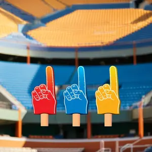 Popular Orange Big Foam Finger Custom Sports Part for Cheerleading Promotional Items