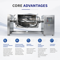 Industriële fruitjam vacuüm kookmachine met horizontale asmixer voor pasta- en sausconcentratie