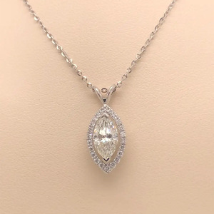 Collana con Ciondolo a Forma di Marquise, Gioielli di Moda Creativi in Stile Street - Product Image 3