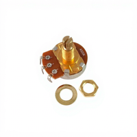 Electric Guitar/Bass Potentiometer Volume Knob Silver Finish V24 Large Copper Alloy 6 Aluminum 15mm/18mm Instrument Accessory