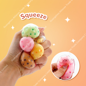 8 styles de porte-clés mignons en TPR, crème glacée, Kawaii, créatifs, en caoutchouc 3D, pendentifs en forme de tasse, porte-clés Boba, boissons aux bulles, breloques, cadeaux - Product Image 2