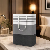 Panier à linge pliable grand format 75L 100L, panier de rangement pour vêtements sales avec poignées pour salle de bain et chambre à coucher