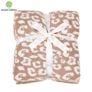 Couverture en tricot en peluche guépard pour canapé, couverture moelleuse super douce, couverture légère floue pour canapé-lit - Product Image 2