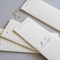 Blocs-notes magnétiques blancs personnalisés en gros pour liste de courses au réfrigérateur, articles de papeterie ménagers, promotions