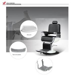 Sillas de Barbero Reclinables Ajustables <span class=keywords><strong>Retro</strong></span> Tradicionales, Silla de Peluquería Hidráulica Resistente para Estilismo, Salón de Belleza - Product Image 6